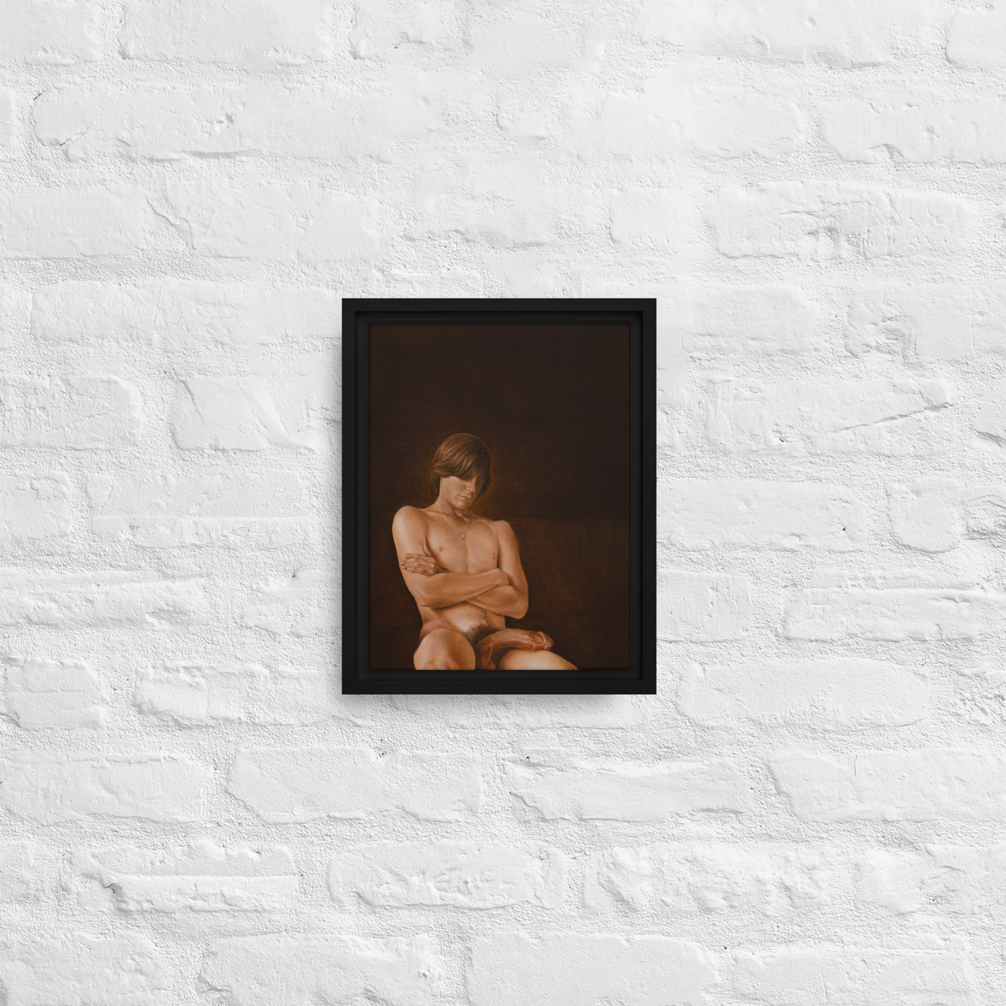 "Chad" Framed canvas print by David Marvel