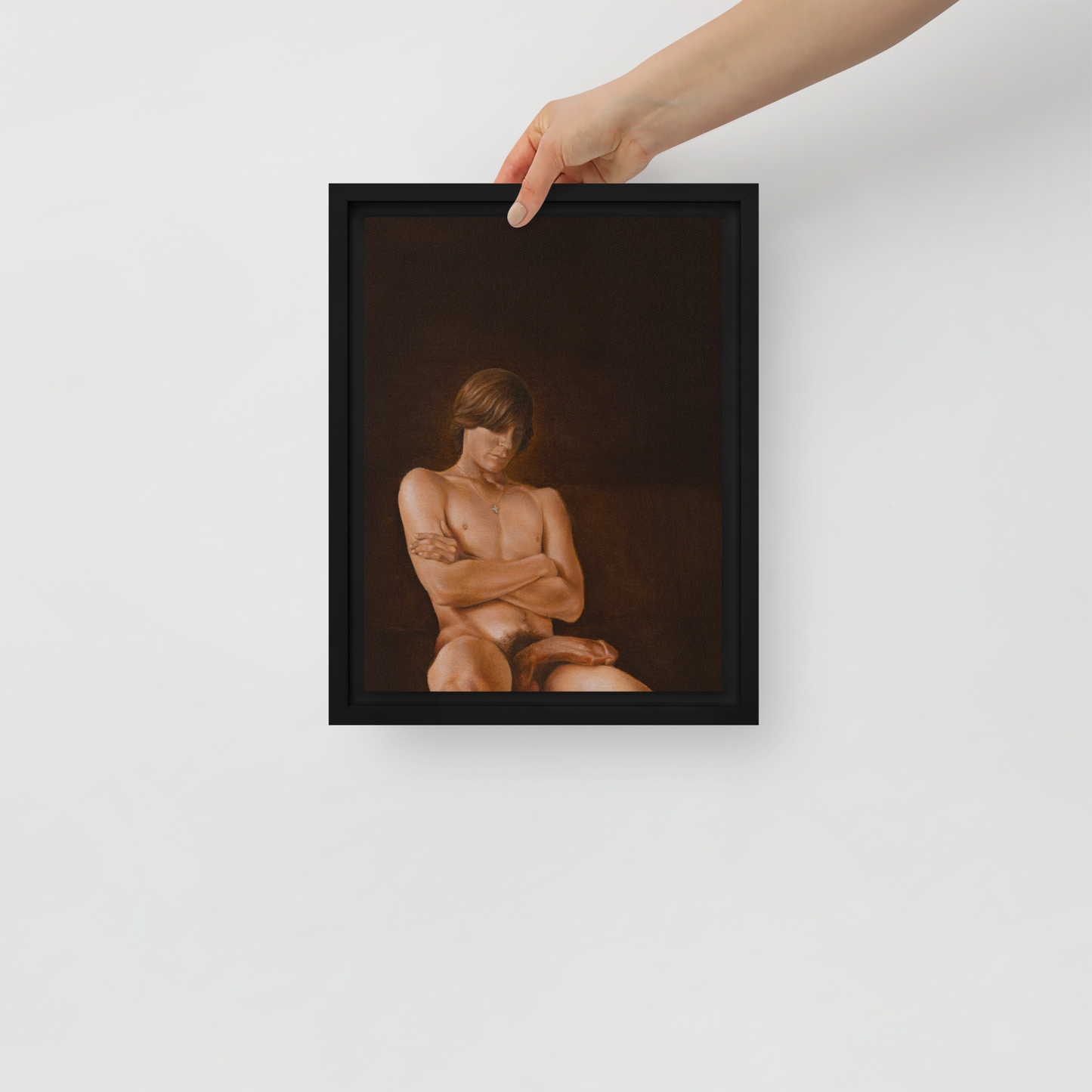 "Chad" Framed canvas print by David Marvel