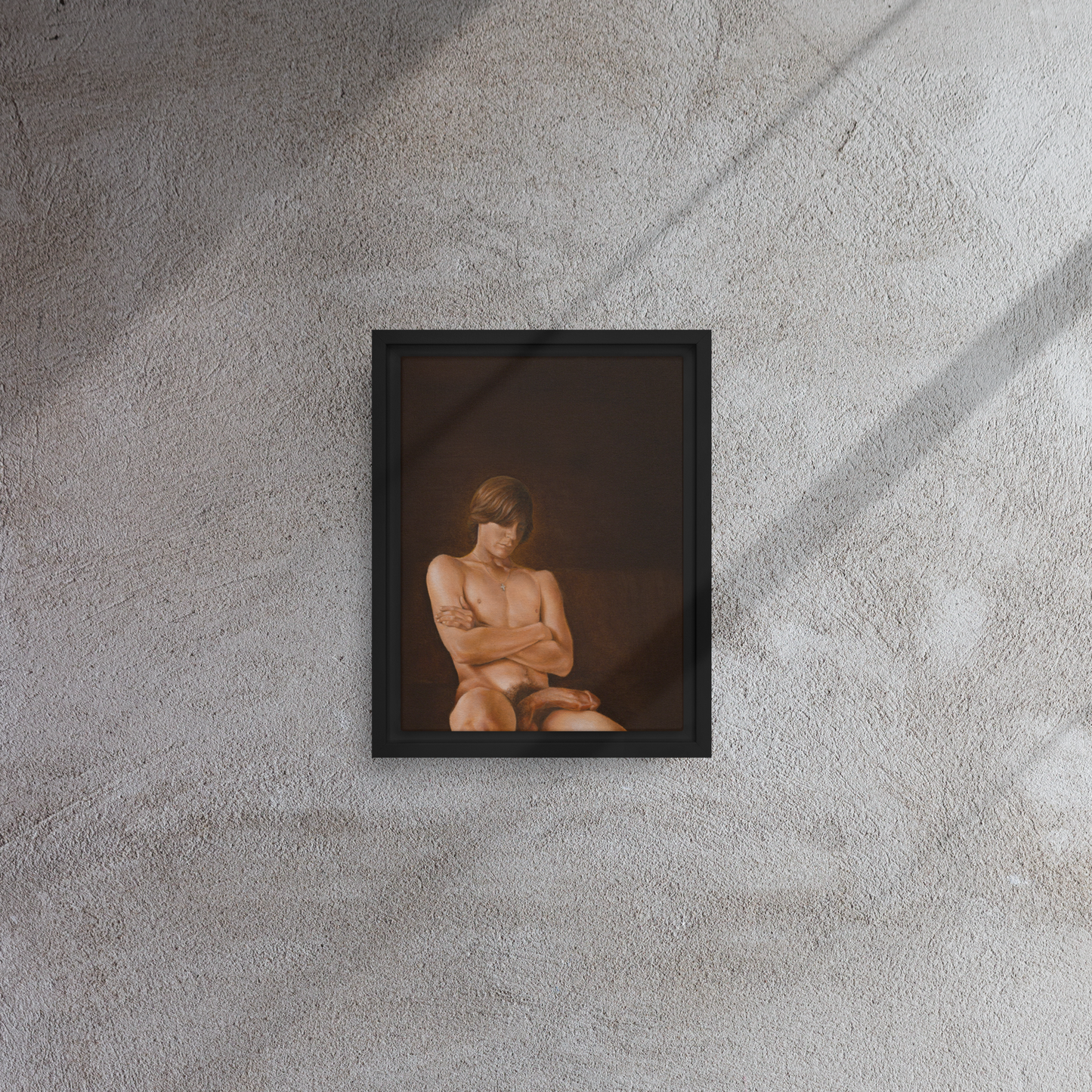 "Chad" Framed canvas print by David Marvel