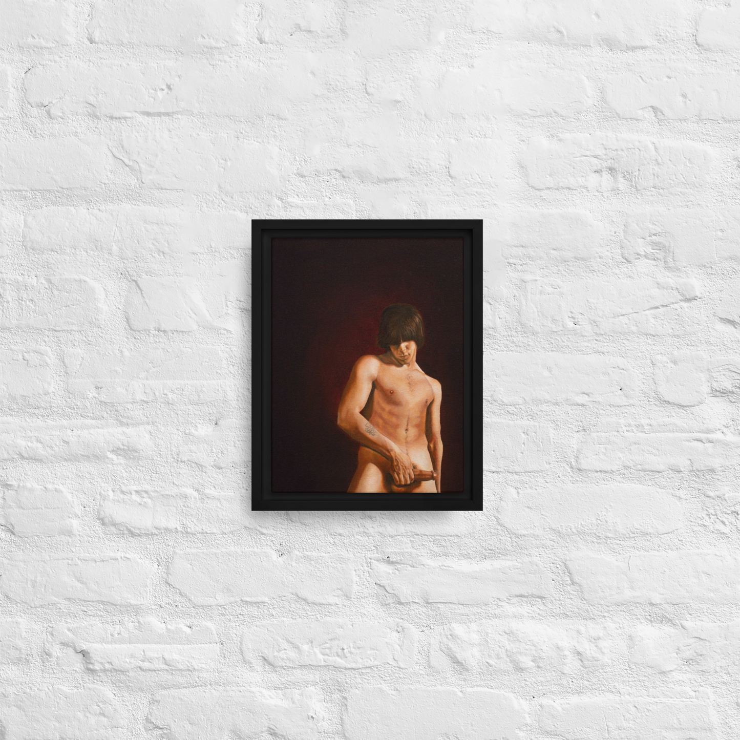 "Anthony" Framed canvas print by David Marvel