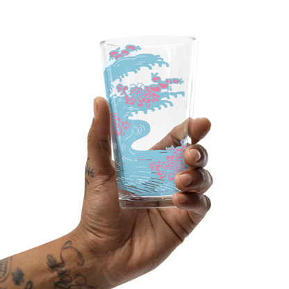 unda - pint glass